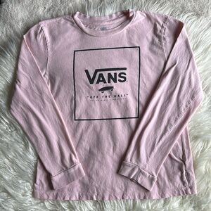 Vans Women’s Long Sleeve Pink Shirt